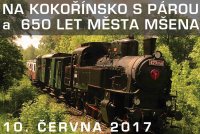 Na Kokořínsko s párou a 650 let města Mšena