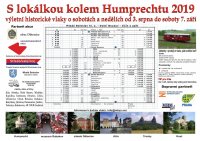 S lokálkou kolem Humprechtu 2019 výletní historické vlaky o sobotách a nedělích od 3. srpna do soboty 7. září